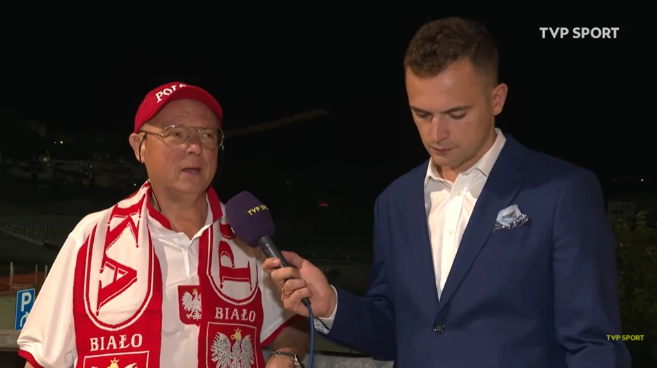Krzysztof Zalewski w rozmowie z dziennikarzem TVP Sport Krzysztof Zalewski w rozmowie z dziennikarzem TVP Sport