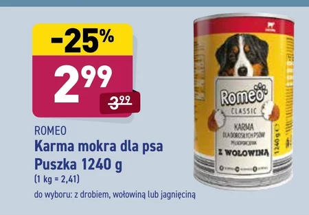 Karma dla psa Romeo