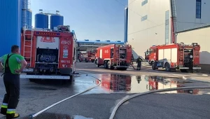 Pożar w mleczarni w Bielsku Podlaskim