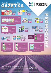 Gazetka promocyjna Ipson - Czystość i higiena na co dzień w Ipson - ważna do 07-11-2021