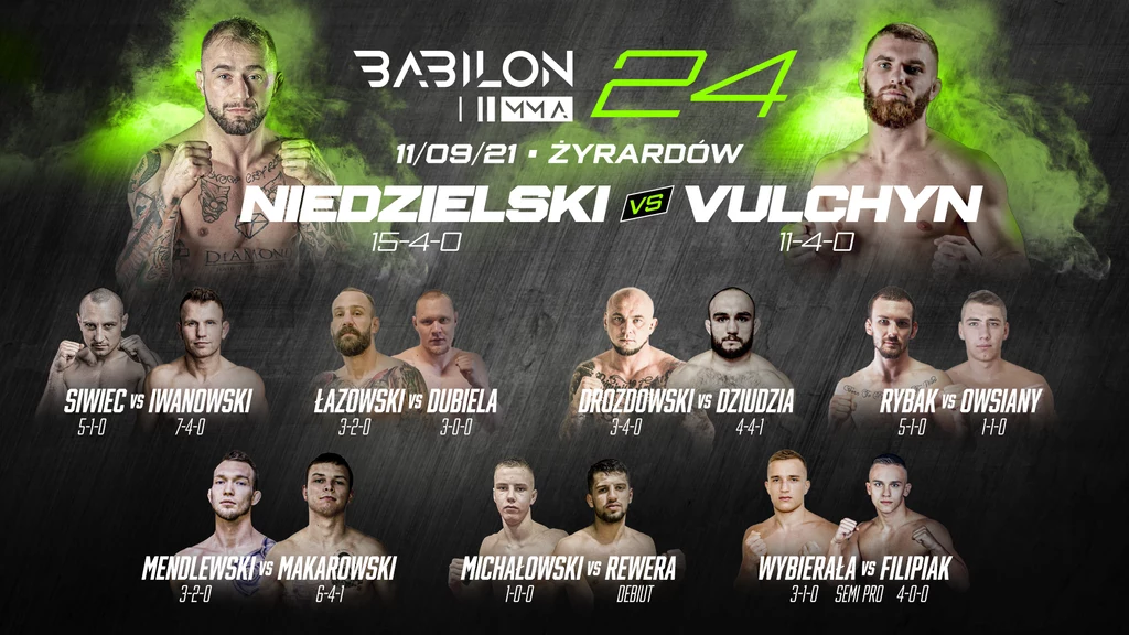 Gala Babilon MMA 24 już w najbliższą sobotę