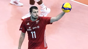 Fabian Drzyzga podczas meczu Polska - Finlandia