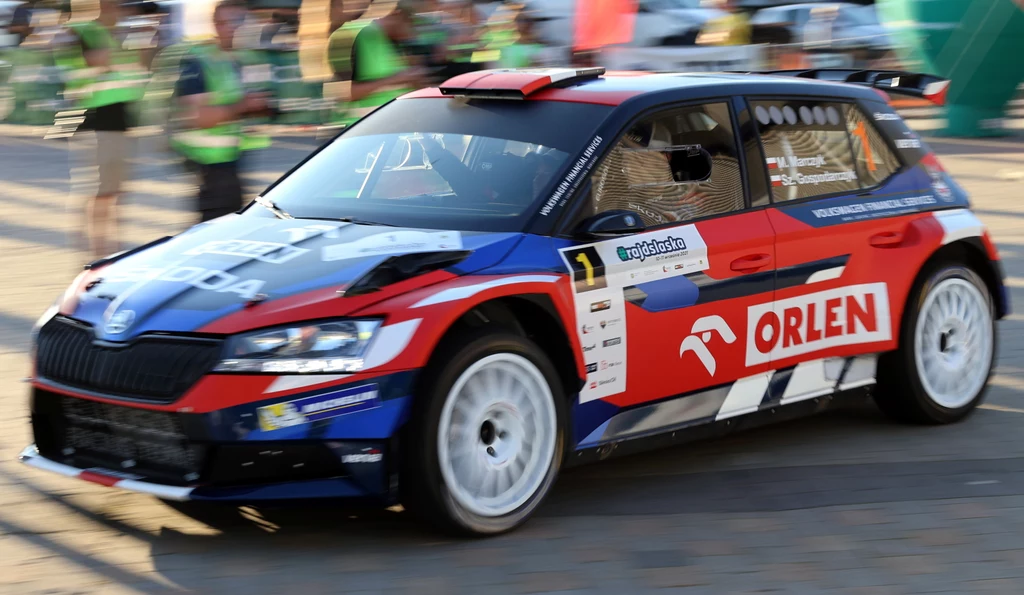 Za zwycięzców rajdu uznano  Mikołaja Marczyka i pilota Szymona Gospodarczyka (Skoda Fabia Rally2 Evo)