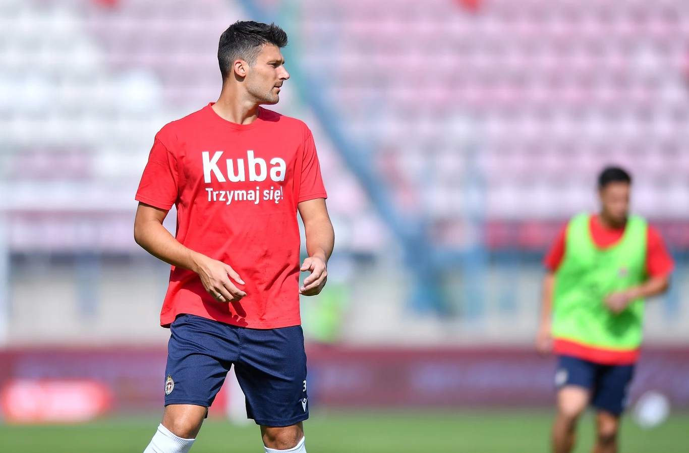 Wisła - Lechia, Adi Mehremić w koszulce dla Jakuba Błaszczykowskiego Wisła - Lechia, Adi Mehremić w koszulce dla Jakuba Błaszczykowskiego