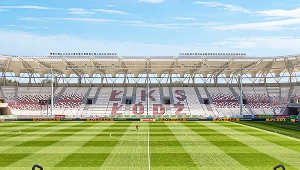 ŁKS pokazał jak będzie wyglądał napis z krzesełek na stadionie