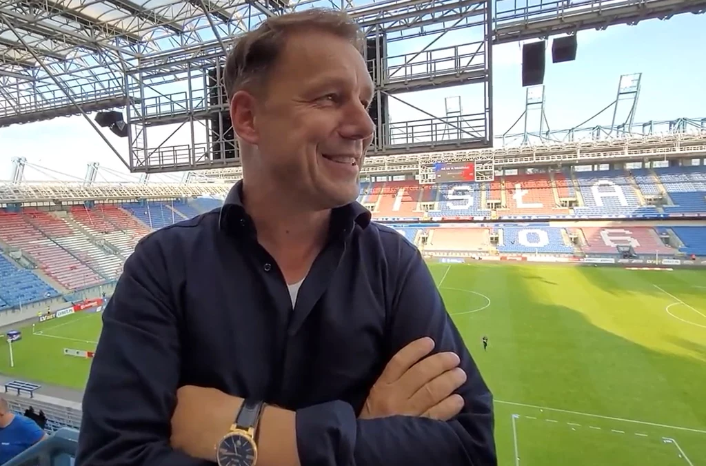 Grzegorz Mielcarski na stadionie Wisły Grzegorz Mielcarski na stadionie Wisły