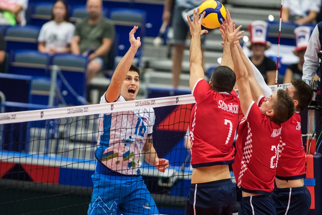 Klemen Czebulj w meczu z Chorwacją Klemen Czebulj w meczu z Chorwacją