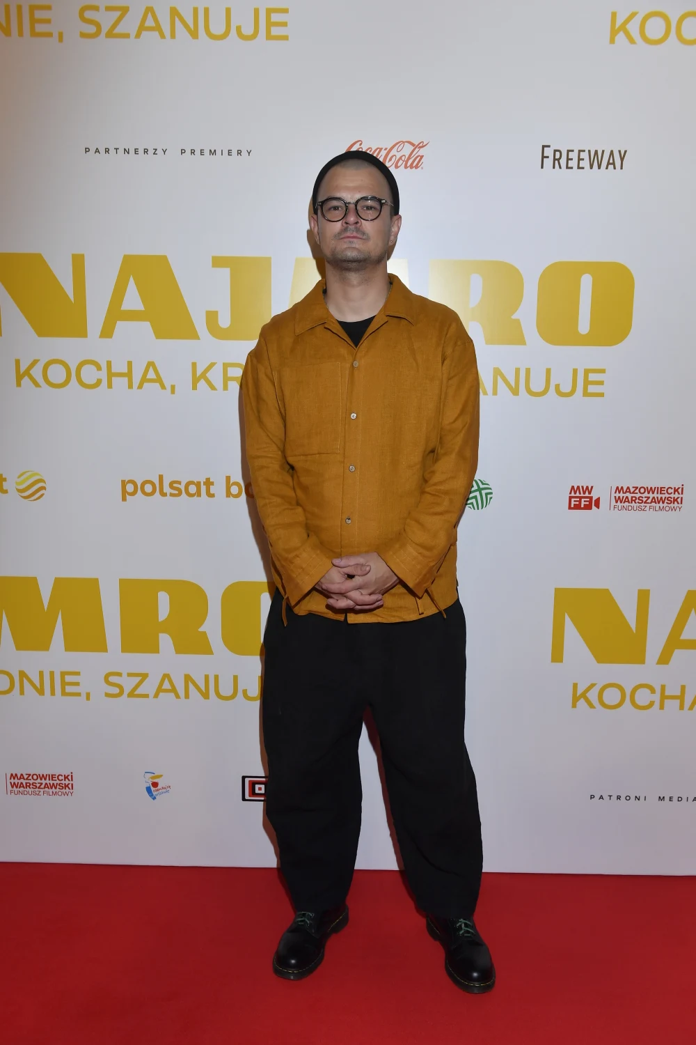 Dawid Ogrodnik na premierze filmu  "Najmro. Kocha, kradnie, szanuje"