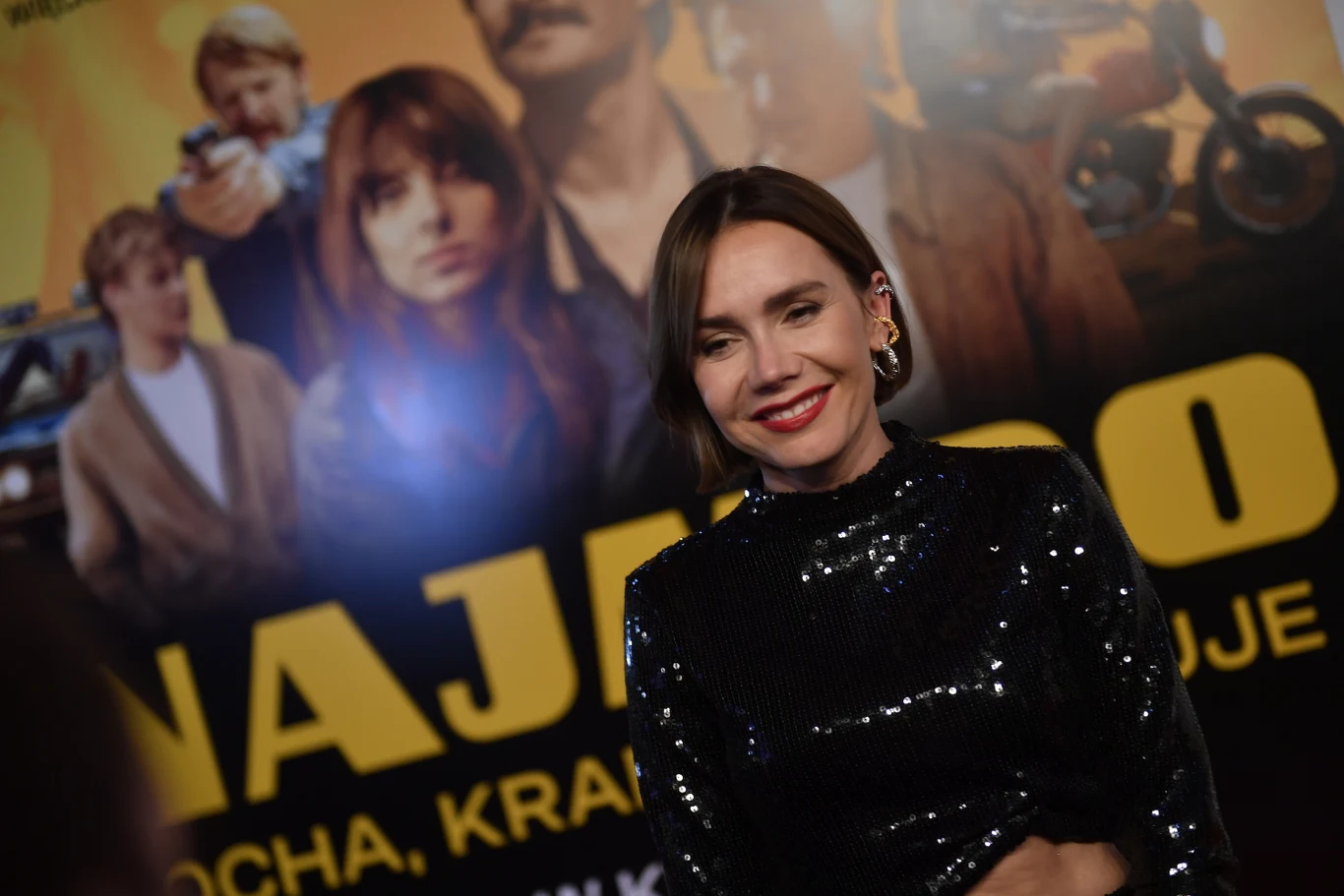 Olga Bołądź na premierze filmu "Najmro. Kocha, kradnie, szanuje"