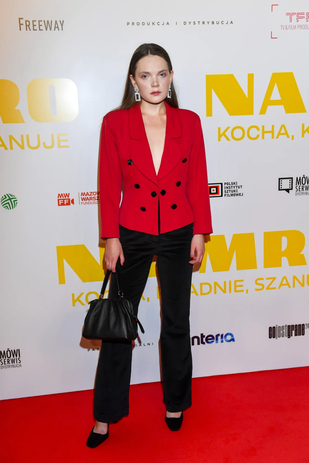 Sandra Drzymalska na premierze filmu "Najmro. Kocha, kradnie, szanuje"