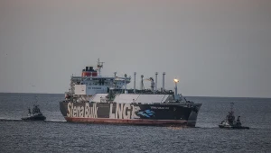 Statek Stena Bulk z gazem LNG na morzu bałtyckim