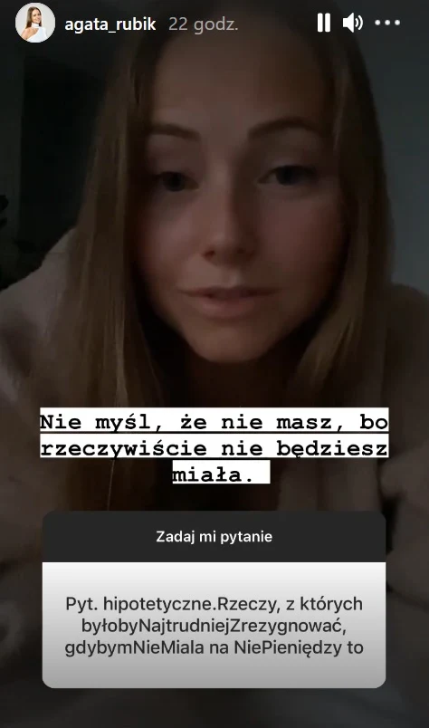 Agata Rubik może sobie pozwolić na co zechce Agata Rubik może sobie pozwolić na co zechce