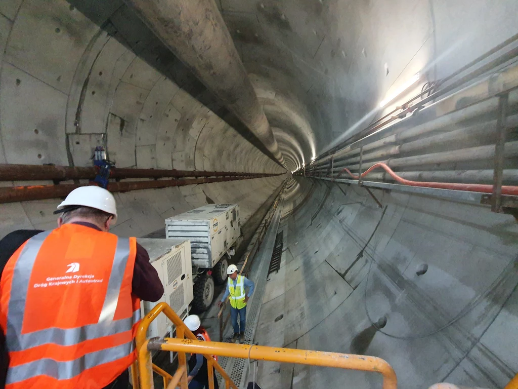 Wydrążony tunel w Świnoujściu