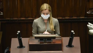Wiceminister zdrowia Anna Goławska w Sejmie
