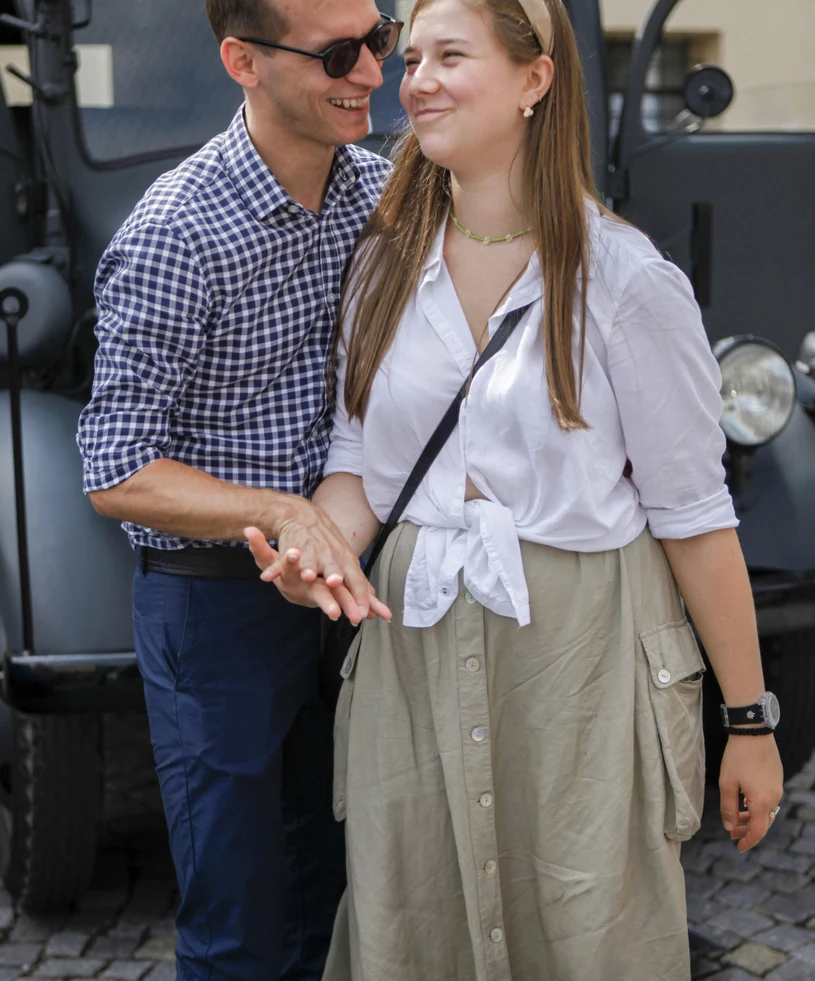 Julia Królikowska z mężem Julia Królikowska z mężem