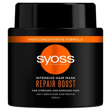 Syoss Repair Boost Intensywnie regenerująca maska do włosów 500 ml - 0