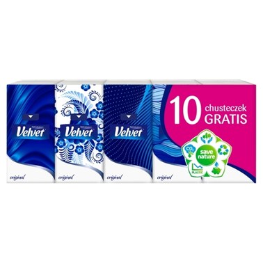 Velvet Original Chusteczki higieniczne 10 x 10 sztuk - 3