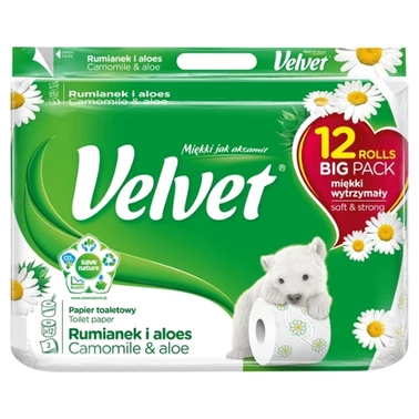 Velvet Rumianek i aloes Papier toaletowy 12 rolek - 5