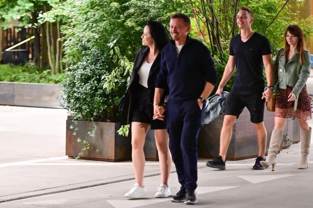 Małyszowie na rodzinnym obiedzie Małyszowie na rodzinnym obiedzie