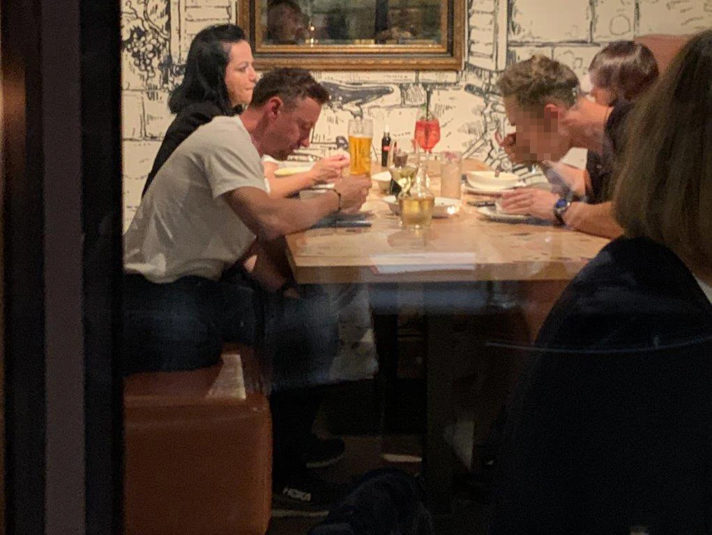 Małyszowie na rodzinnym obiedzie Małyszowie na rodzinnym obiedzie