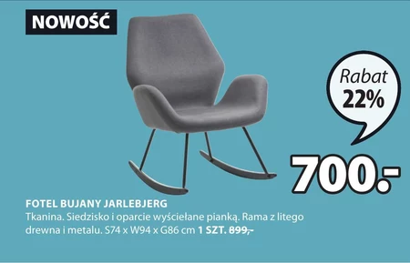 Fotel bujany Jysk