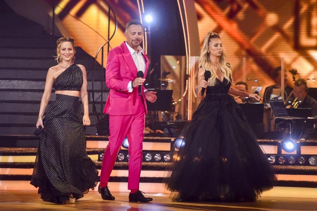 Izabela Janachowska i Paulina Sykut-Jeżyna na planie "Tańca z Gwiazdami"