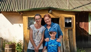 Bohaterowie programu "Nasz nowy dom" z wsi Pieńki Rzewińskie 