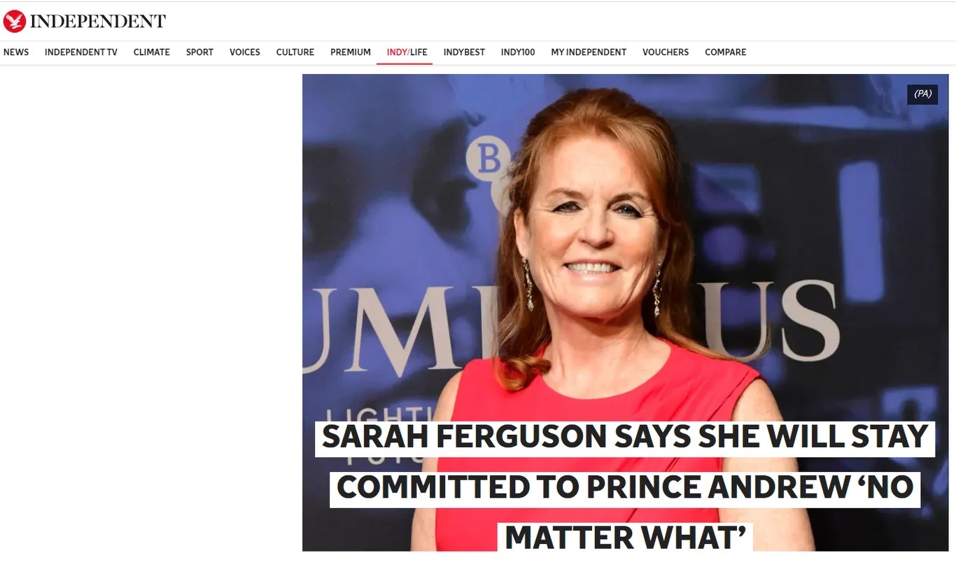 Artykuł "Independent" na podstawie wywiadu Laskowskiej z Sarah Ferguson w Polsat News. Artykuł "Independent" na podstawie wywiadu Laskowskiej z Sarah Ferguson w Polsat News.