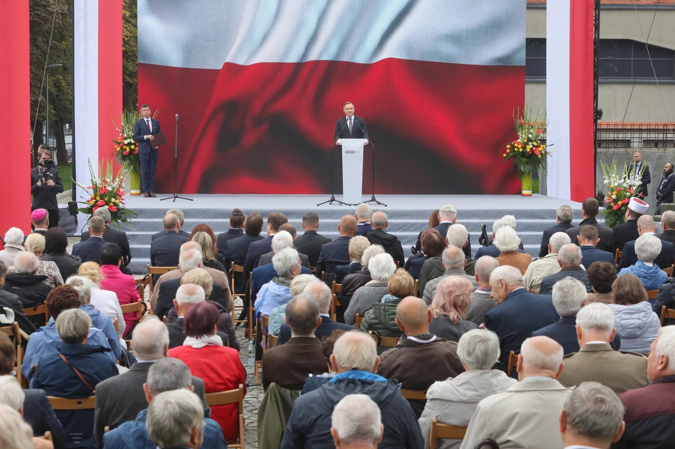 Prezydent Andrzej Duda podczas uroczystości otwarcia Muzeum Pamięci Sybiru w Białymstoku Prezydent Andrzej Duda podczas uroczystości otwarcia Muzeum Pamięci Sybiru w Białymstoku