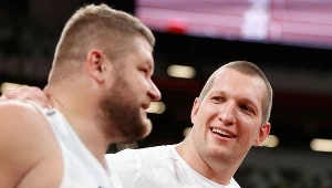 Wojciech Nowicki (z prawej) i Paweł Fajdek wystartują po raz ostatni w sezonie 2021