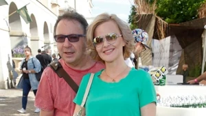 Monika Richardson z wkrótce byłym już mężem, Zbigniewem Zamachowskim