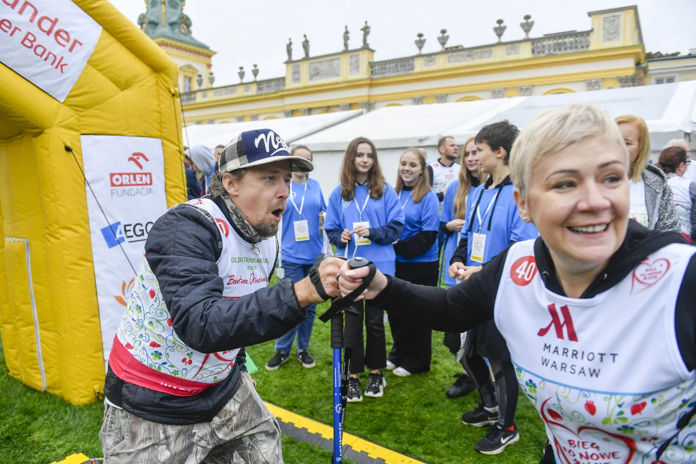 Bartosz Obuchowicz na biegu charytatywnym Bartosz Obuchowicz na biegu charytatywnym