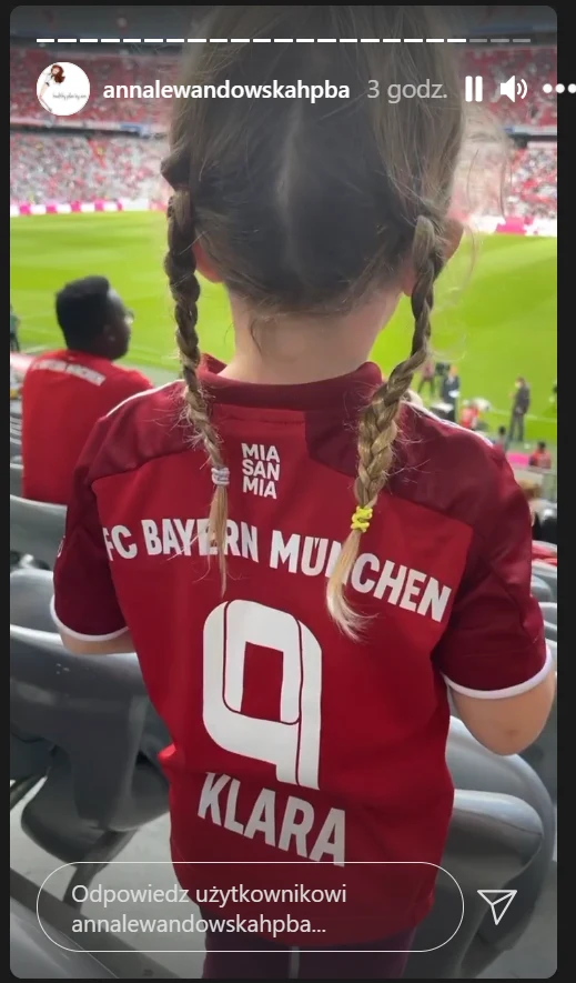 Anna Lewandowska na Instagramie opublikowała zdjęcie Klary 