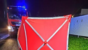 60-latek zginął na miejscu (Źródło: Facebook/OSP Ujazd)
