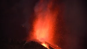 Erupcja wulkanu w miejscowości La Palma
