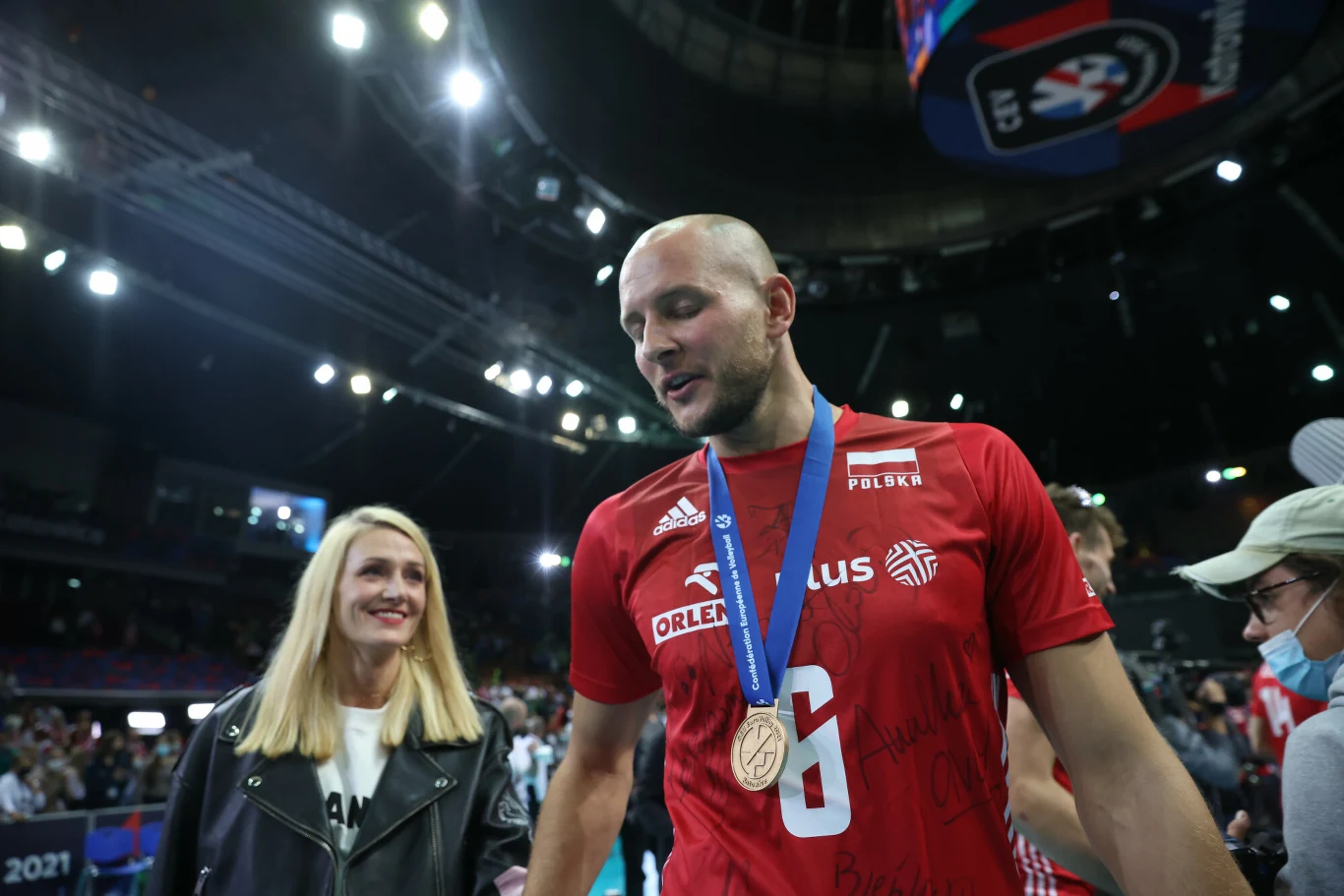 Bartosz Kurek z żoną Anną