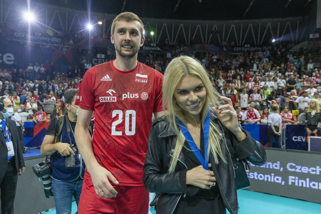 Mateusz Bieniek z żoną Martą