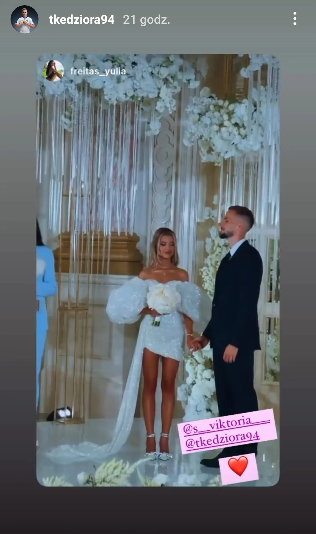 Tomasz Kędziora z żoną/ Źródło: Instagram Tomasz Kędziora z żoną/ Źródło: Instagram