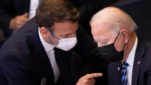 Emmanuel Macron i Joe Biden