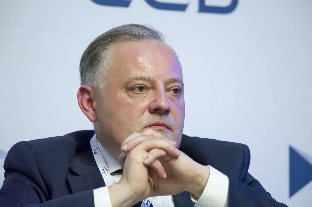 Prezes zarządu PGE Wojciech Dąbrowski.