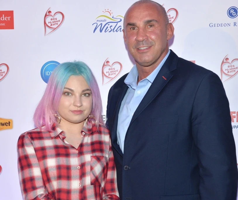 Przemysław Saleta z córką Nicole