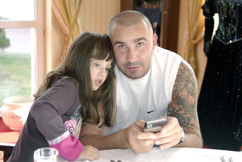 Przemysław Saleta z córką Nicole