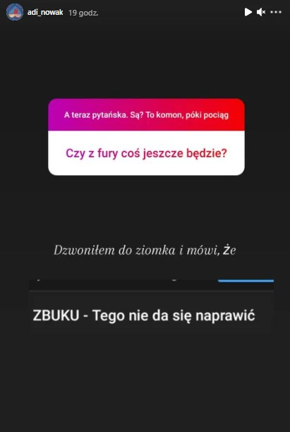 Adi Nowak skasował samochód Foto: Instagram @adi_nowak Adi Nowak skasował samochód Foto: Instagram @adi_nowak