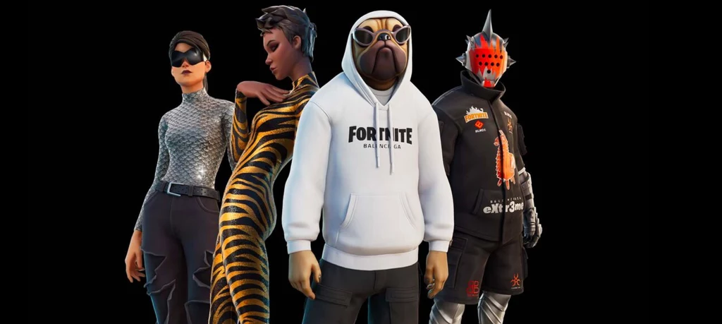 Balenciaga - grafika promująca kolekcję Fortnite
