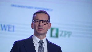 Premier Mateusz Morawiecki podczas konferencji pt. "Uczciwy VAT, zysk dla wszystkich"