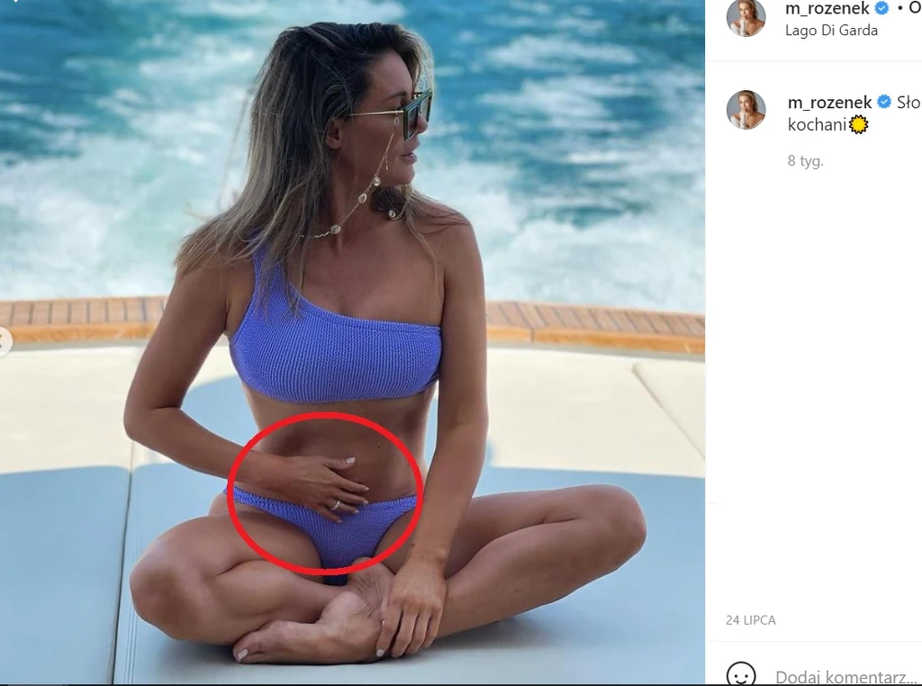 Ręka Małgoni wygląda jak ręka dziecka /https://www.instagram.com/m_rozenek/ Ręka Małgoni wygląda jak ręka dziecka /https://www.instagram.com/m_rozenek/