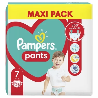 Pampers Pants Pieluchomajtki, rozmiar 7, 32 sztuk, 17kg+ - 6