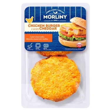 Morliny Chicken burger z serem cheddar 400 g - 0