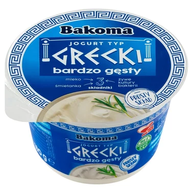 Bakoma Jogurt typ grecki bardzo gęsty 170 g - 0