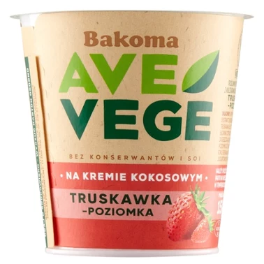 Bakoma Ave Vege Roślinny produkt kokosowy truskawka-poziomka 150 g - 1